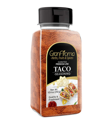 GranAroma Taco Seasoning, 10.4 oz, Mild Heat, Authentic Spice Mix