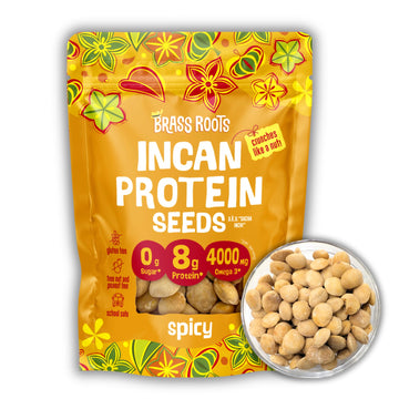 BRASS ROOTS Organic Incan Protein Seeds - High Protein, Nut Free, 10 oz, Spicy