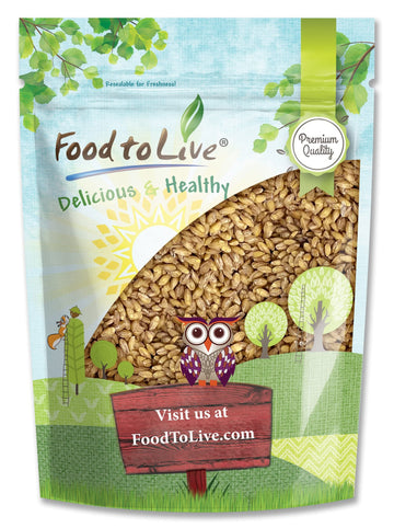 Food to Live Hulled Barley Grain, 100% Whole Grain, Vegan, 5 Pounds