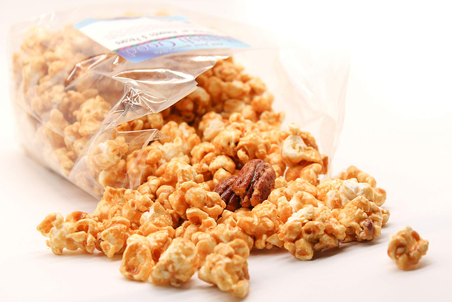 Amish Good Premium Caramel Popcorn With Almond And Pecans * Real Butter And Coconut Oil In 12 Ounce Bag