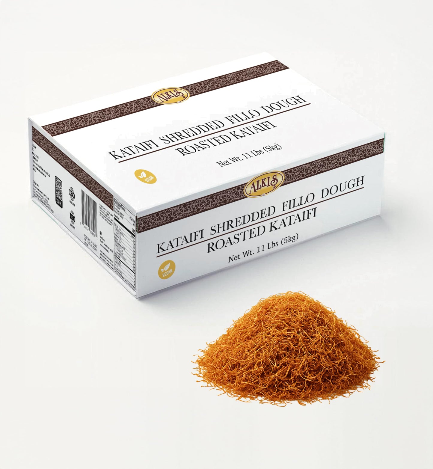 Kataifi  Kataifi Shredded Fillo Dough  Roasted Kataifi  Dubai Chocolate Ingredients  11 Lb.(5 Kg)