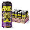 WEIRD Organic Acai Pomegranate Yerba Mate Energy Drink, 16 Fl Oz Cans, Pack of 12, 160mg Organic Caffeine