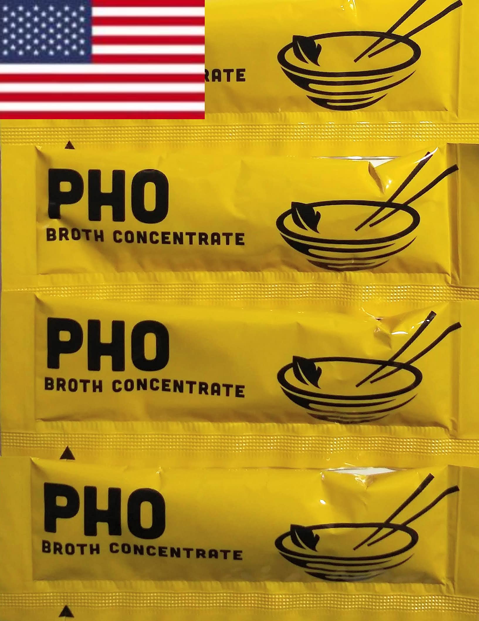 Savory Choice Pho Liquid Broth Concentrate, Vegetable (16 Packets, 15G Each)