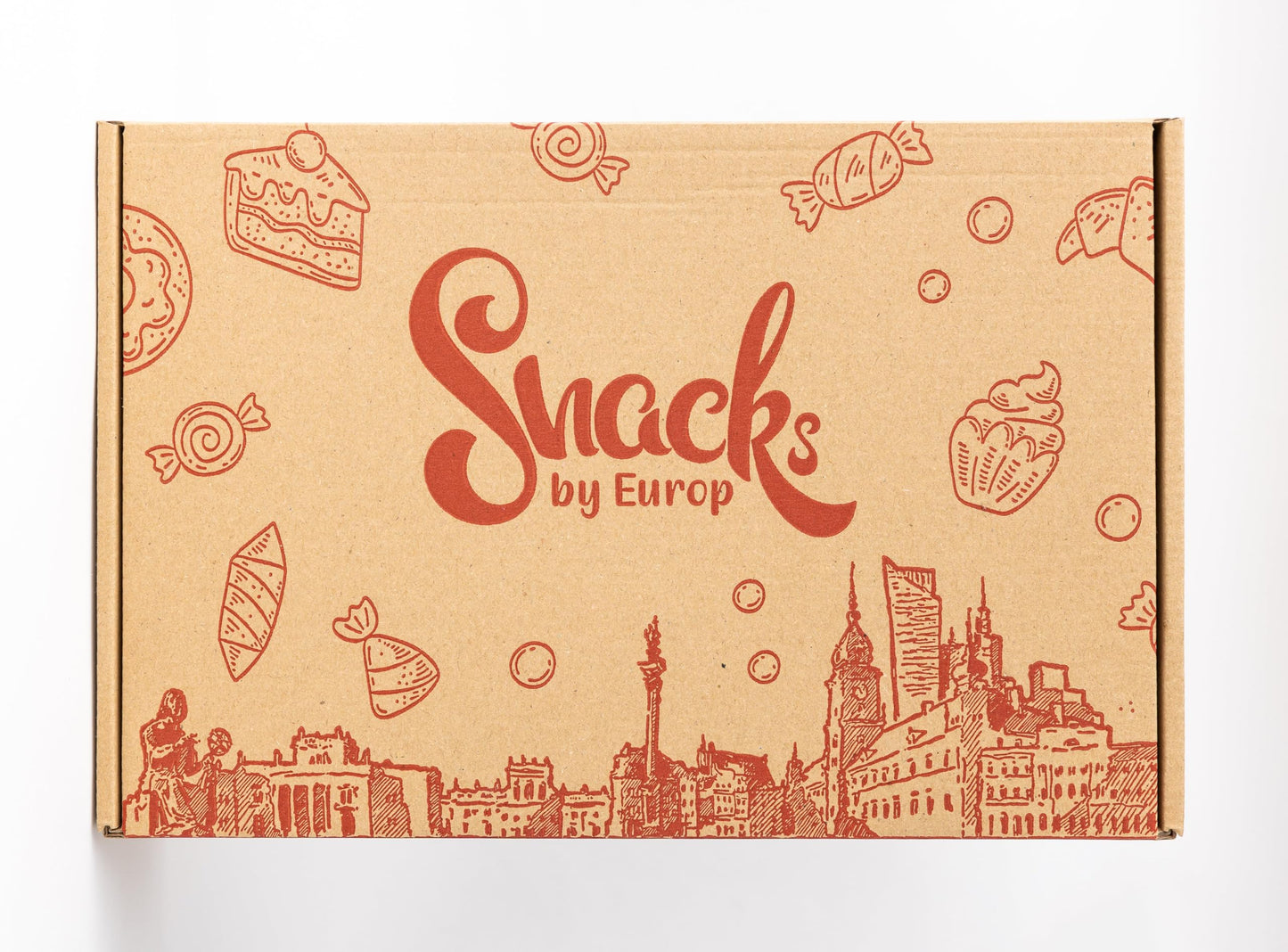 Polish Snacks Candy Gift Box Treats from Poland | Chocolates, Wafers, Cookies Variety Gift Basket Polish Food Box Assortment of