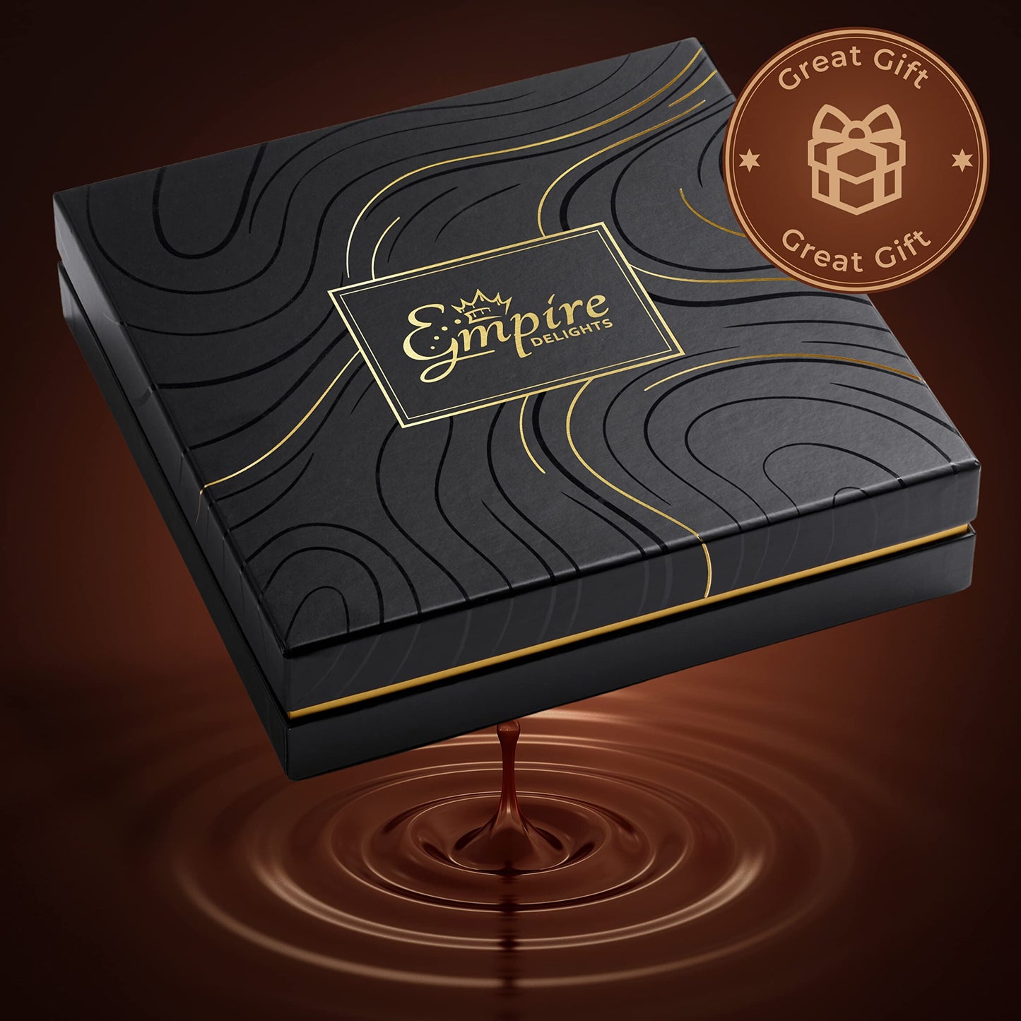 Empire Delights Chocolate Gift Box - Assorted Gourmet Chocolates, Fun Size, Perfect for Birthdays and Thank You Gifts