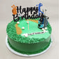 Gyufise 1Pcs Golf Cake Topper Golf Happy Birthday Sign Cake Topper Golf Ball Player Cake Decorations For Sport Theme Man Boy Gir