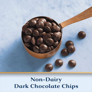 Ghirardelli Non-Dairy Dark Chocolate Chips For Baking, Premium Baking Chips, 10 Oz Bag (6 Bags)
