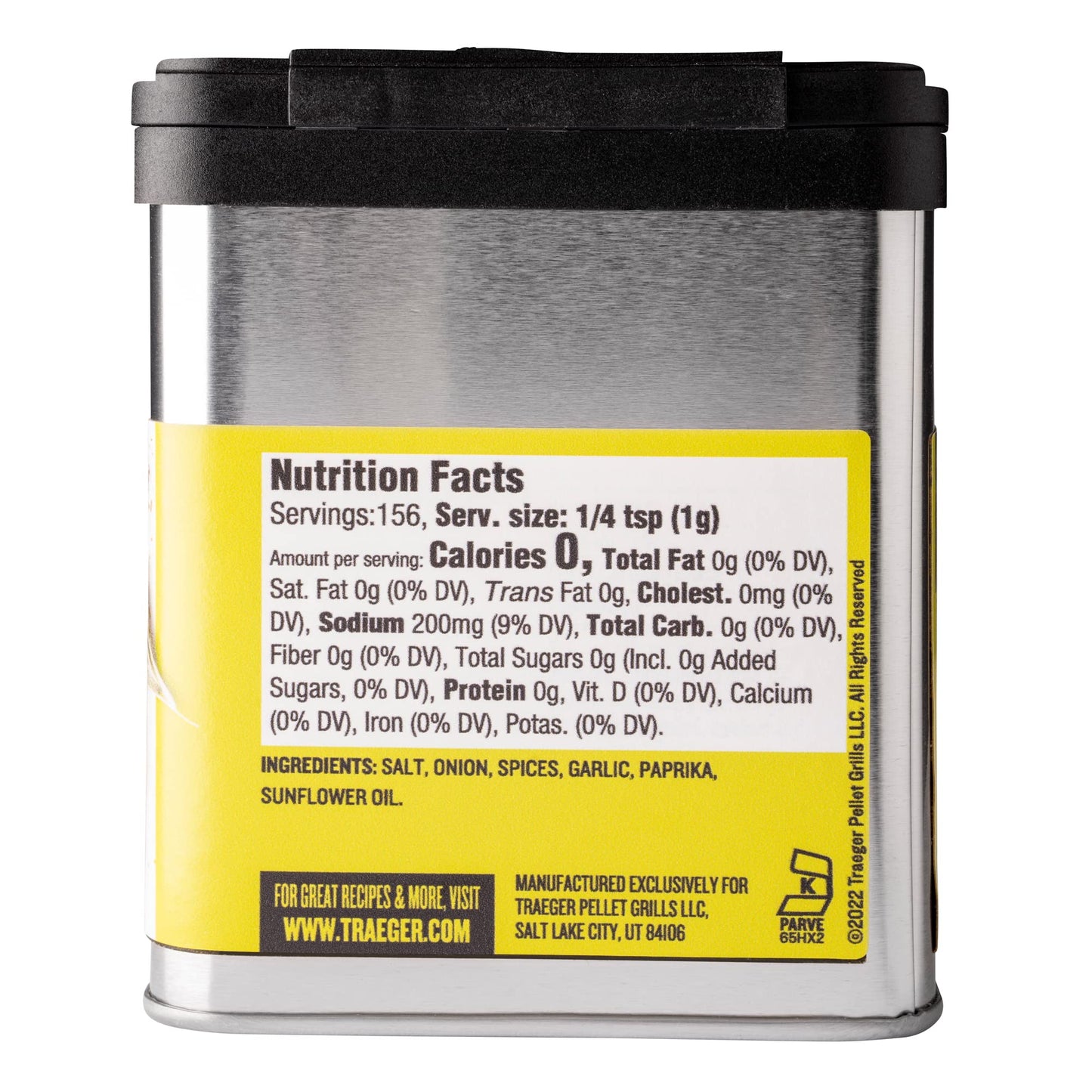 Traeger Grills SPC176 Fin and Feather Rub, Garlic & Paprika, 5.5 Ounce, Original Version