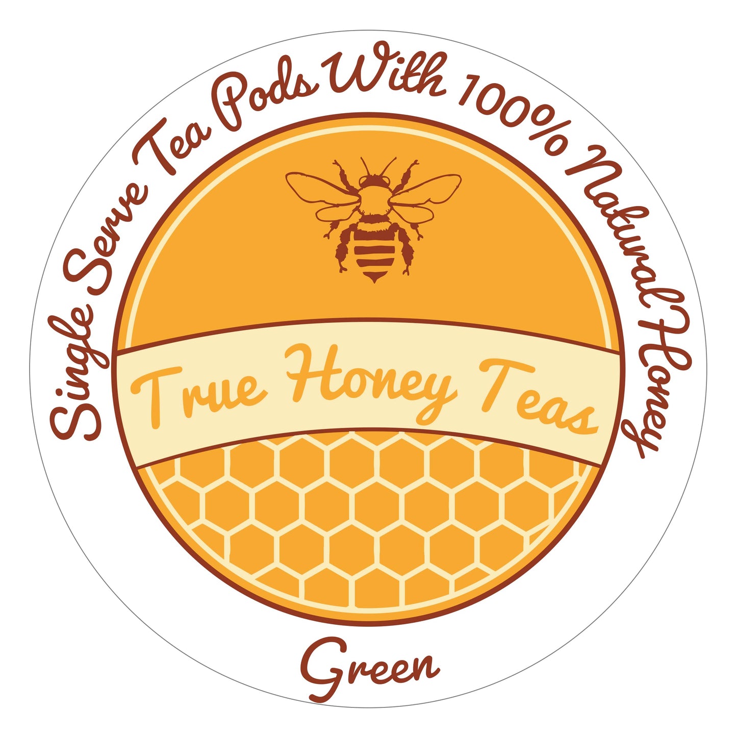 True Honey Green Tea Pods - Honey Crystals Blended In Every Tea Pod  Supports Heart Health  Excellent Antioxidants  All Natural  Organic  Herbal & Energy Blend-Free  22 Green Tea Pods