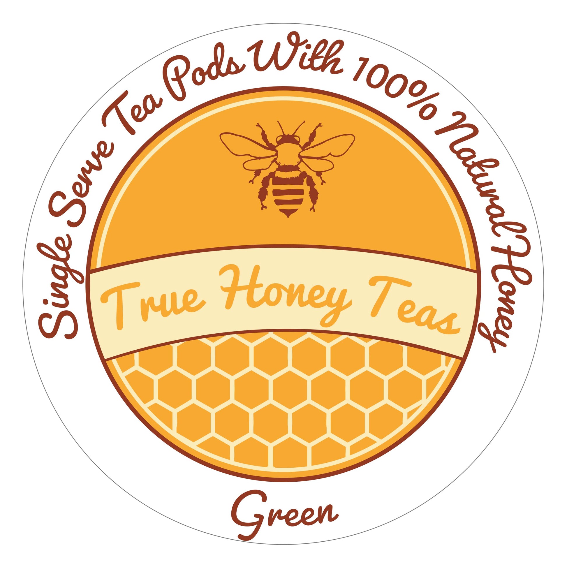 True Honey Green Tea Pods - Honey Crystals Blended In Every Tea Pod  Supports Heart Health  Excellent Antioxidants  All Natural  Organic  Herbal & Energy Blend-Free  22 Green Tea Pods