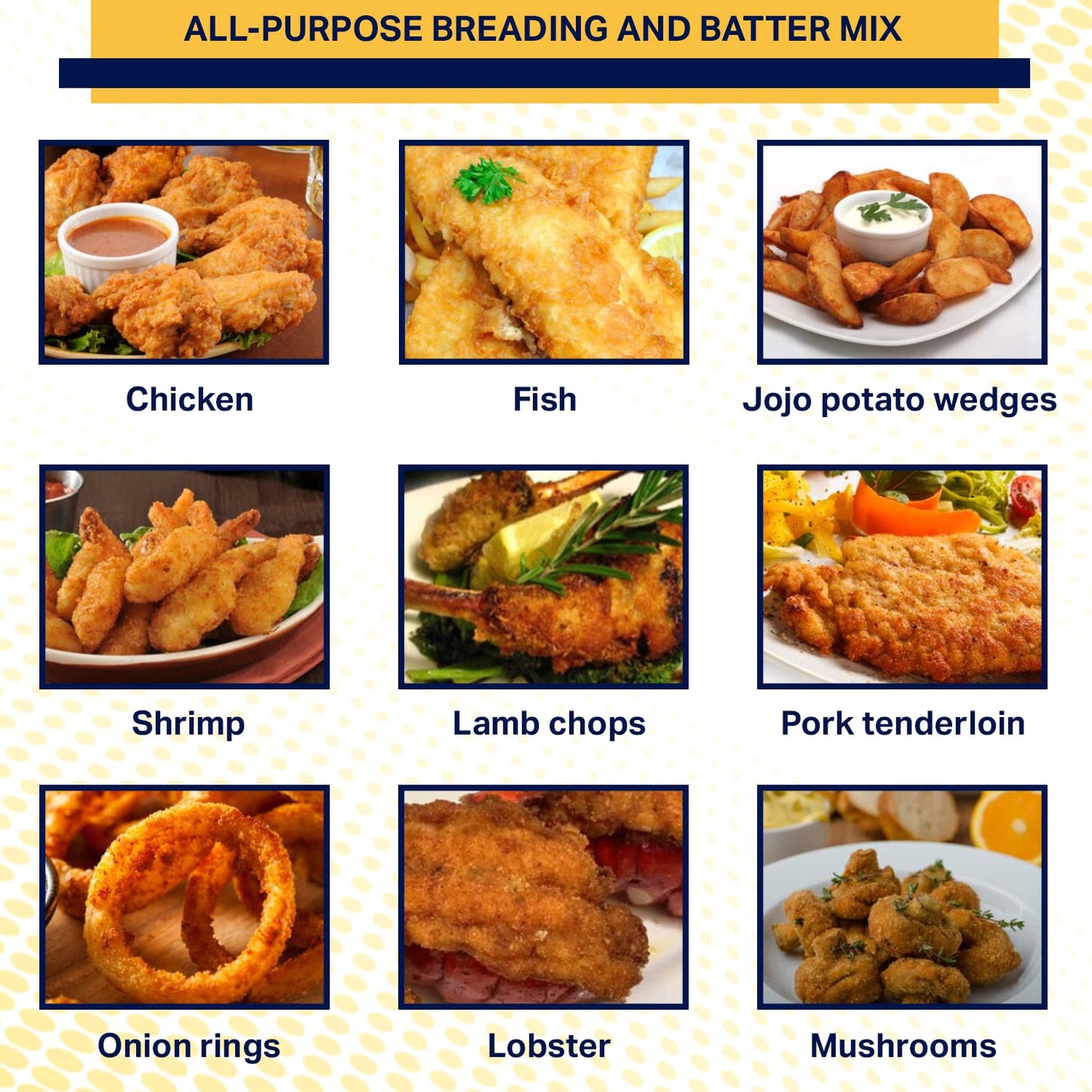 Flavor-Crisp All-Purpose Breading & Batter Mix - Seasoned for Chicken, Fish, & More - 1 Count Pack