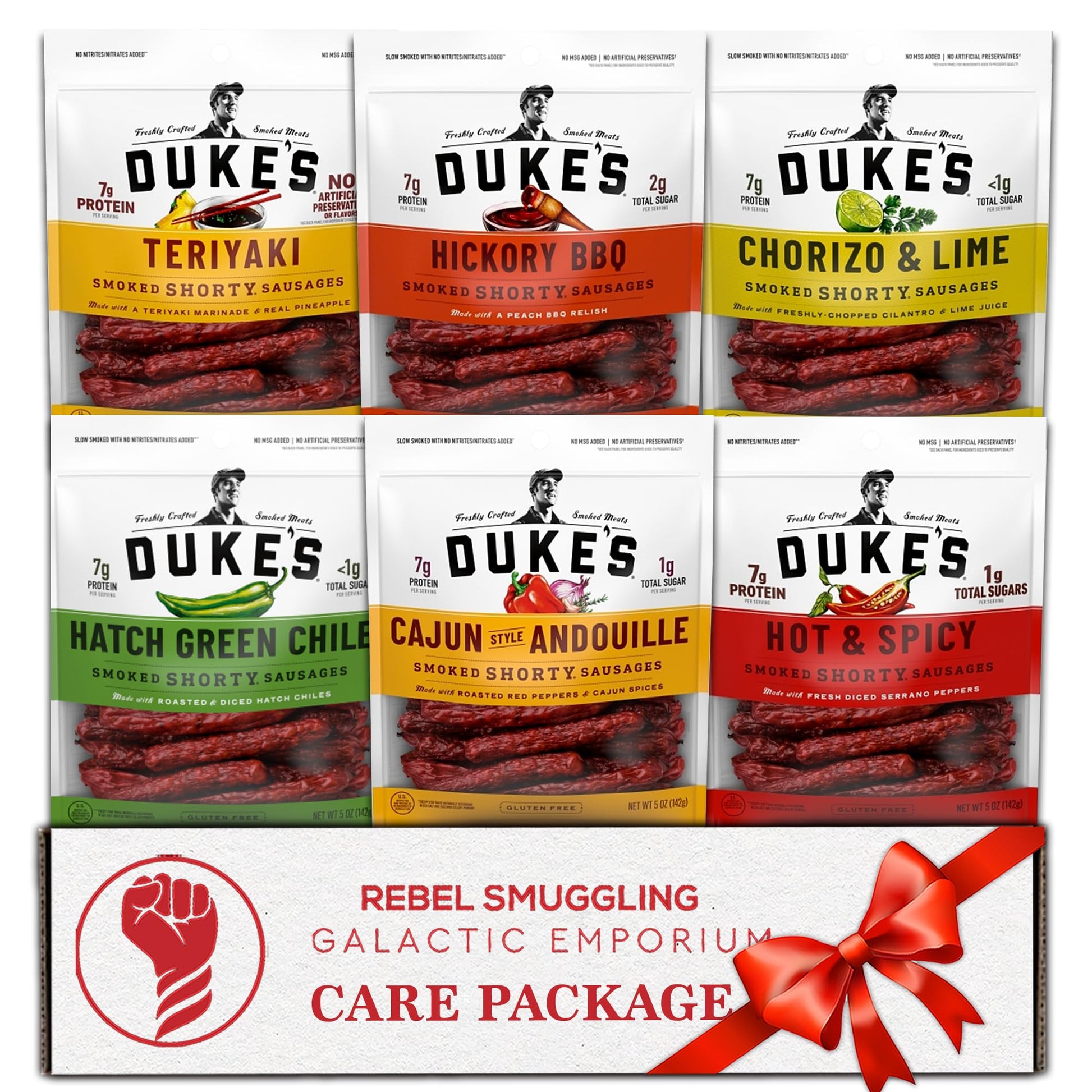 Sausage Sticks Variety 6 Pack Gift Basket Care Package By Rebel Smuggling Galactic Emporium