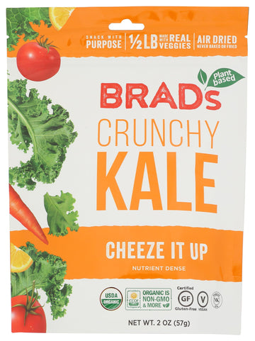 Brads Plant Based Kale Cheeze It Up Chip 2 Oz