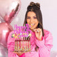 Happy Birthday Cake Topper Personalized Girl Cake Topper Cake Decorations Birthday Glitter Cake Toppers Gifts for Her Girls with