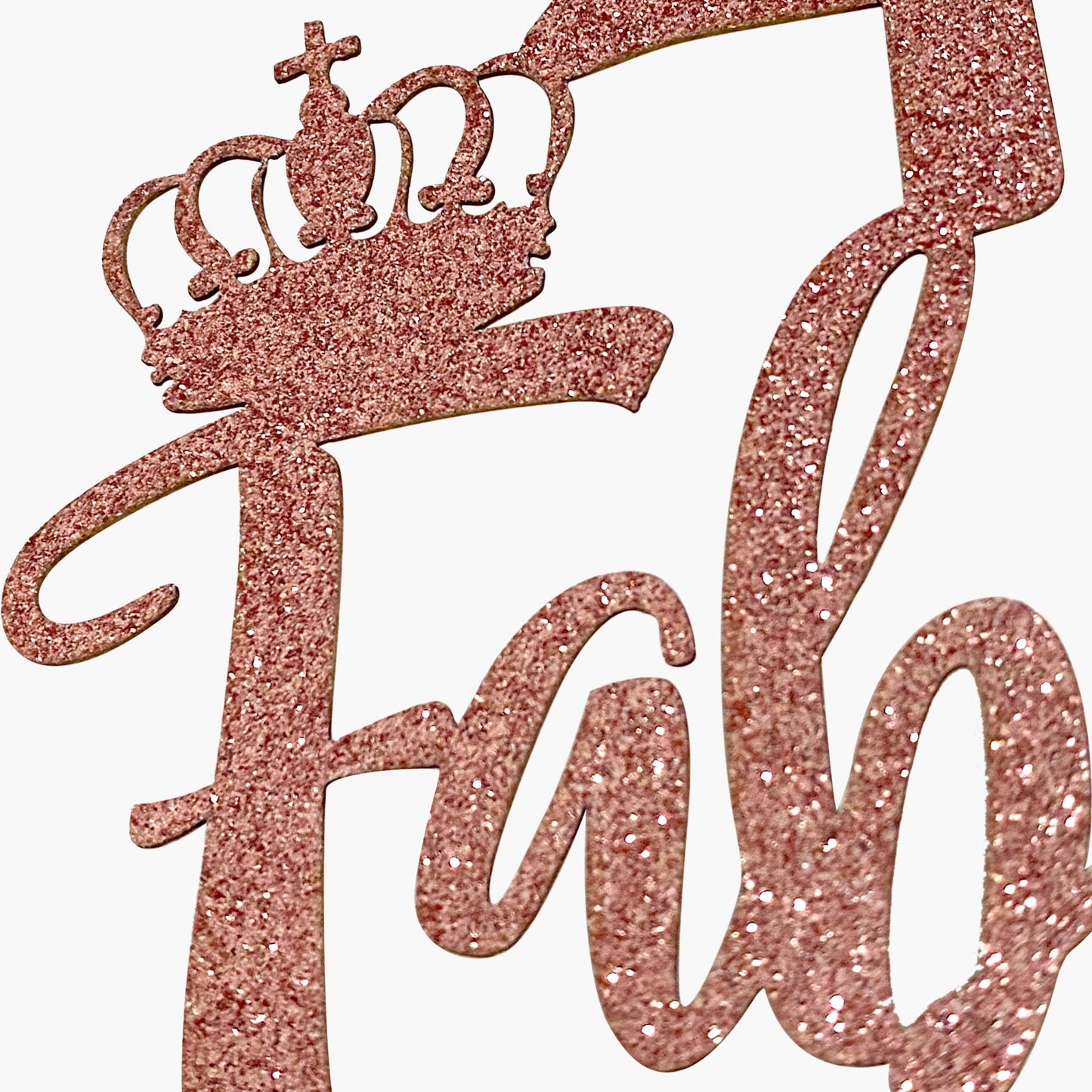 Rose Gold Glittery 39 & Fabulous Cake Topper, Happy 39Th Birthday Cake Decor, Cheers To 39 Years Party Decorations Supplies (Ros