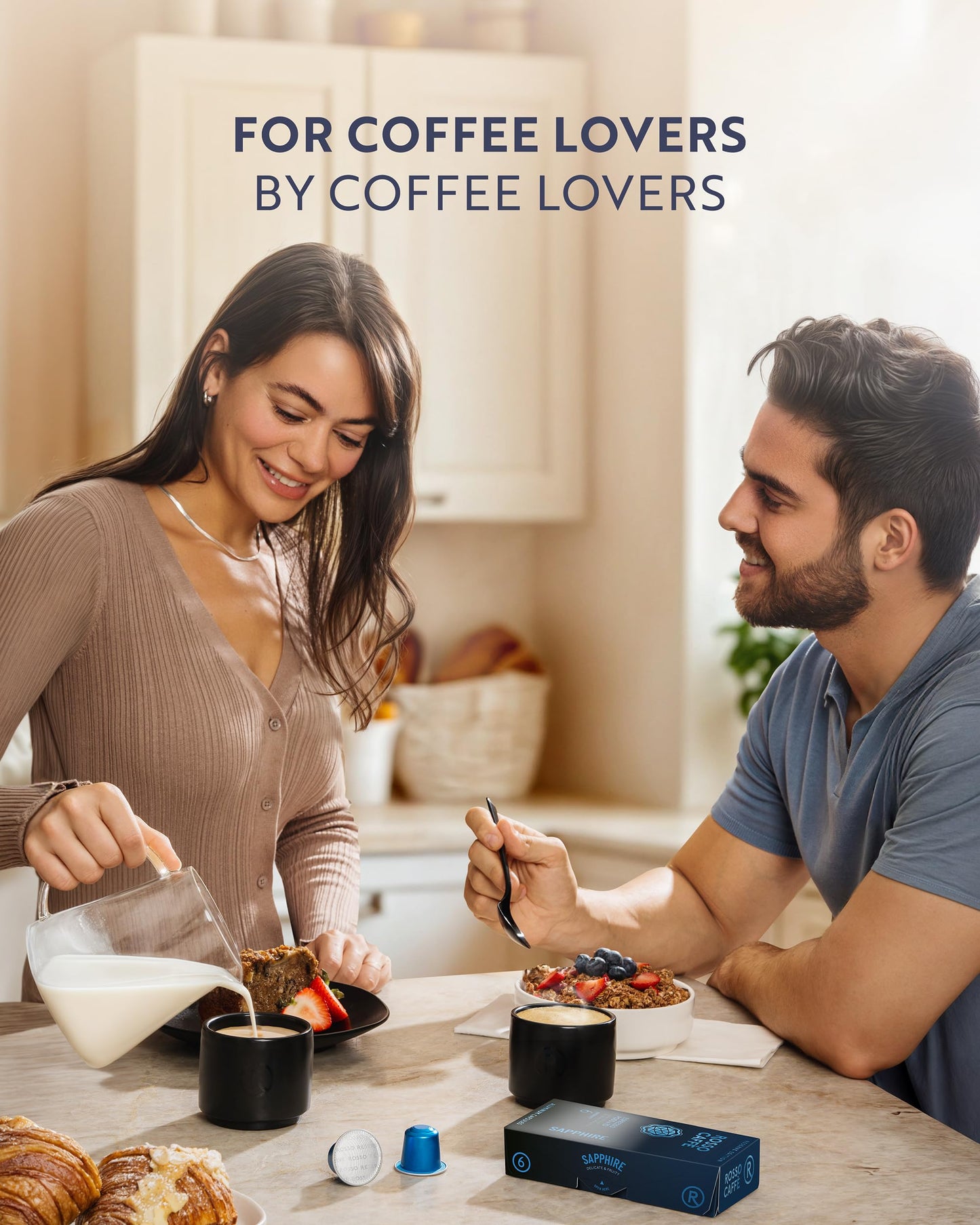 ROSSO CAFF Espresso Coffee Pods  Compatible with Nespresso Original Machines  Reserve Variety Pack  160 Capsules - Made in Italy