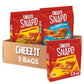Cheez-It Snap d, Cheese Crackers Chips, Thin Crisps, Lunch Snacks, Variety Pack, 22.5oz Box (3 Bags)