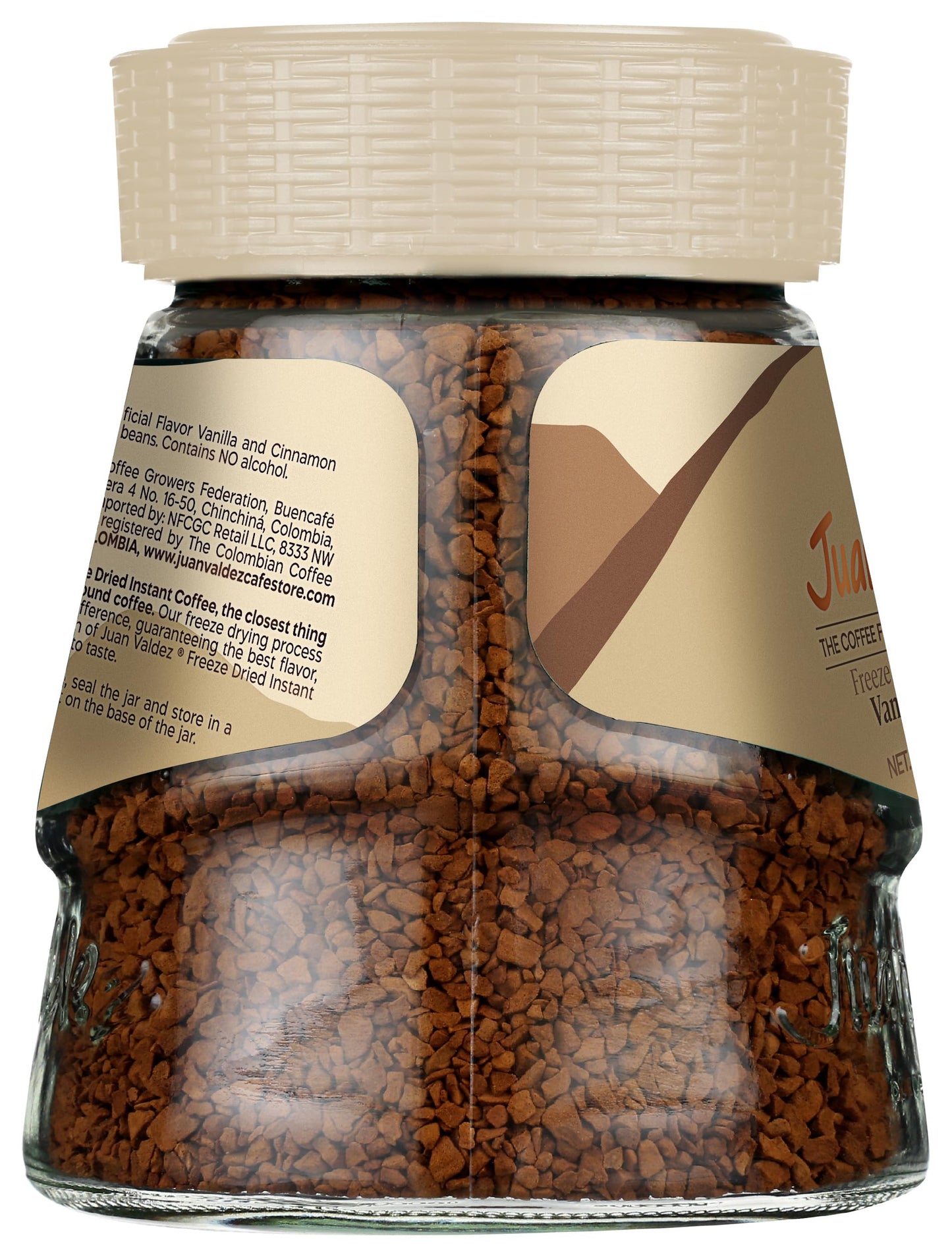 Juan Valdez Vanilla-Cinnamon Flavor Freeze Dried Coffee 3.35 Oz - Premium Colombian Coffee (Pack Of 6)