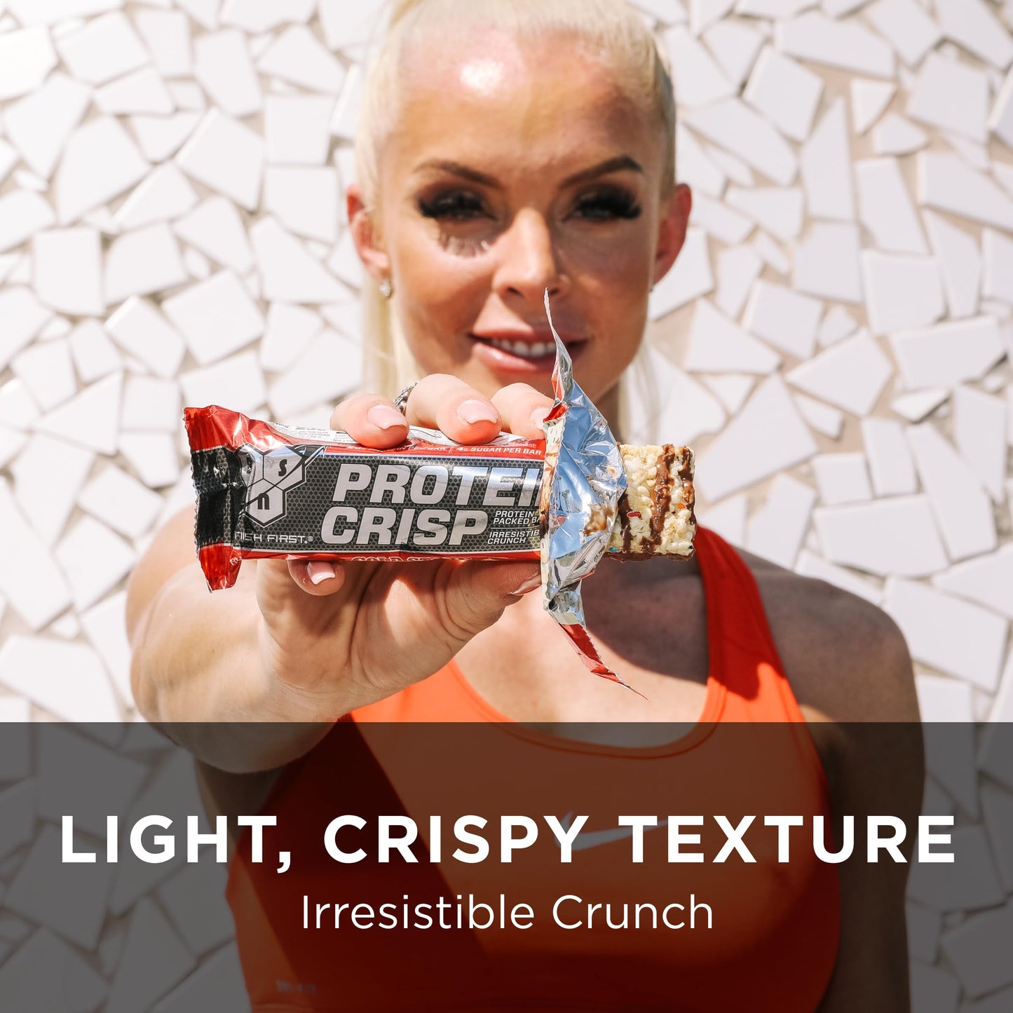 Bsn Protein Crisp Bar, Protein Snack Bars, Crunch Bars With Whey Protein And Fiber, Gluten Free, Vanilla Marshmallow, 12 Count (