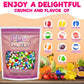 Fruit Crunch Tropical - Freeze Dried Candy, 16Oz 1 Pound - Troical Fruit Flavors, Large Pouch - Ideal Gift Snack Treat