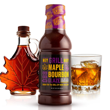Hey Grill Hey | Bbq Glaze | Bbq Sauce | Flavor Blend Glaze | Sweet Sauce For Ribs  Chicken  Salmon | Grilling Essentials | Maple Flavor Blend