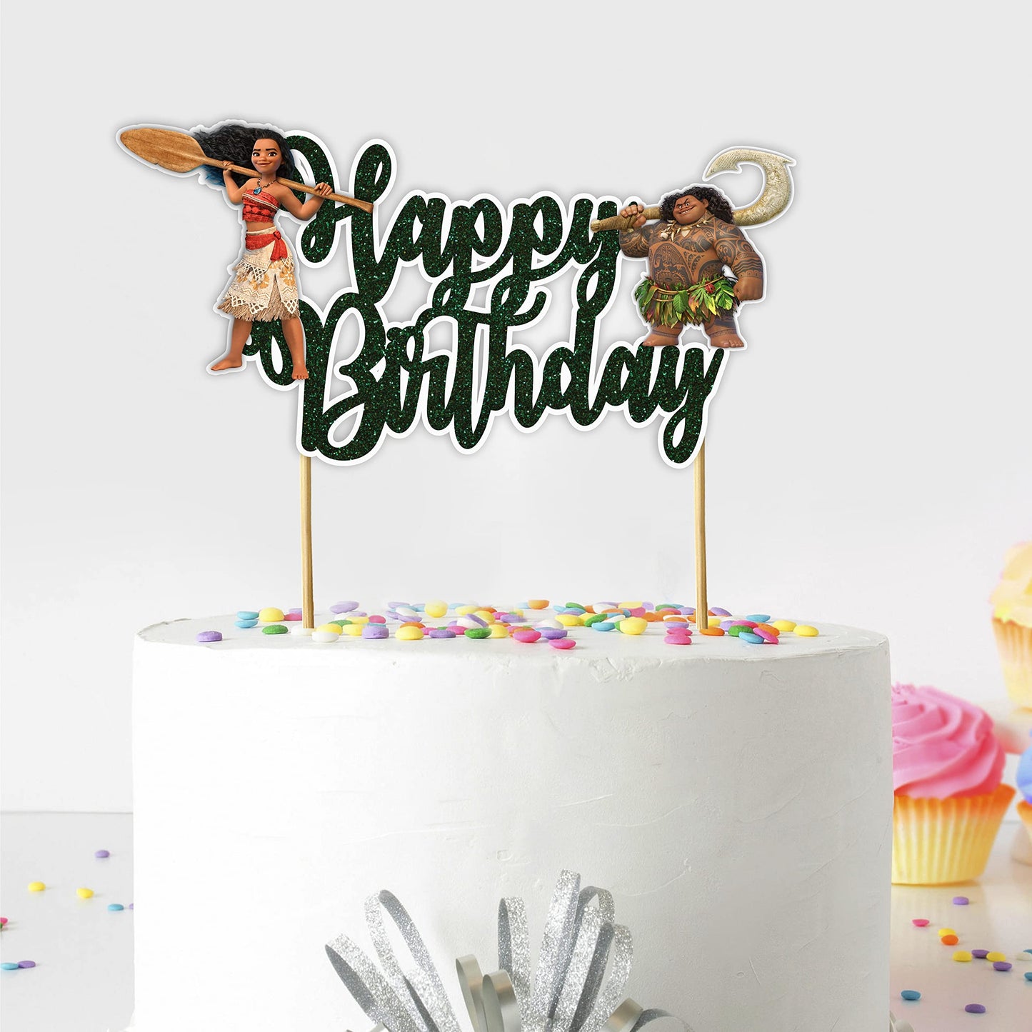 Seyal Mona Happy Birthday Cake Topper