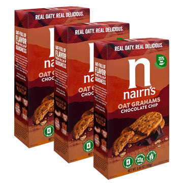 Nairn'S Gluten Free Chocolate Chip Oat Grahams, 3 Packs/5.64 Oz