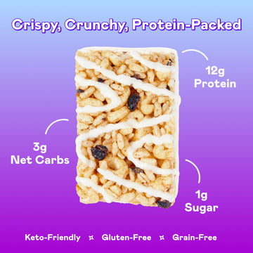 Magic Spoon High Protein Keto Snack Bars - Blueberry Muffin, 2 Pack, Gluten Free, Low Carb, Low Sugar