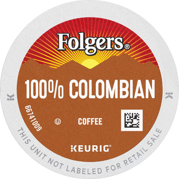 Folgers 100% Colombian Medium Roast Coffee, 24 Keurig K-Cup Pods