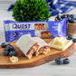Quest Nutrition Crispy Blueberry Cobbler Hero Protein Bar, 16G Protein, 1G Sugar, 3G Net Carb, Gluten Free Protein Snack, Keto Friendly, 12 Count