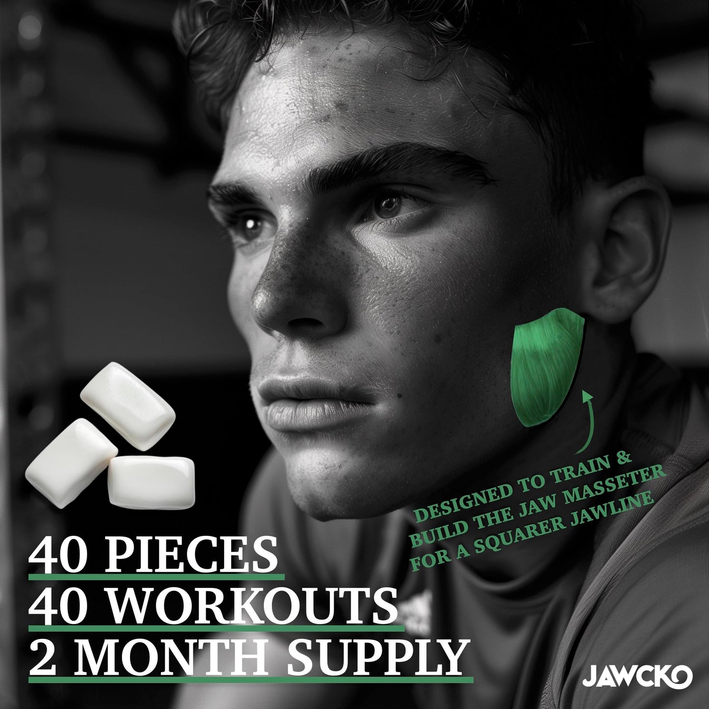 Jawcko Ultra-Tough Jawline Chewing Gum Variety 3-Pack | Get A Stronger, Squarer Jawline | 15X Hardness | Jaw Training Hard Gum |