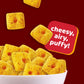 Cheez-It Puff d Cheesy Baked Snacks, Puffed Crackers, Lunch Snacks, Cheese Pizza (6 Bags)