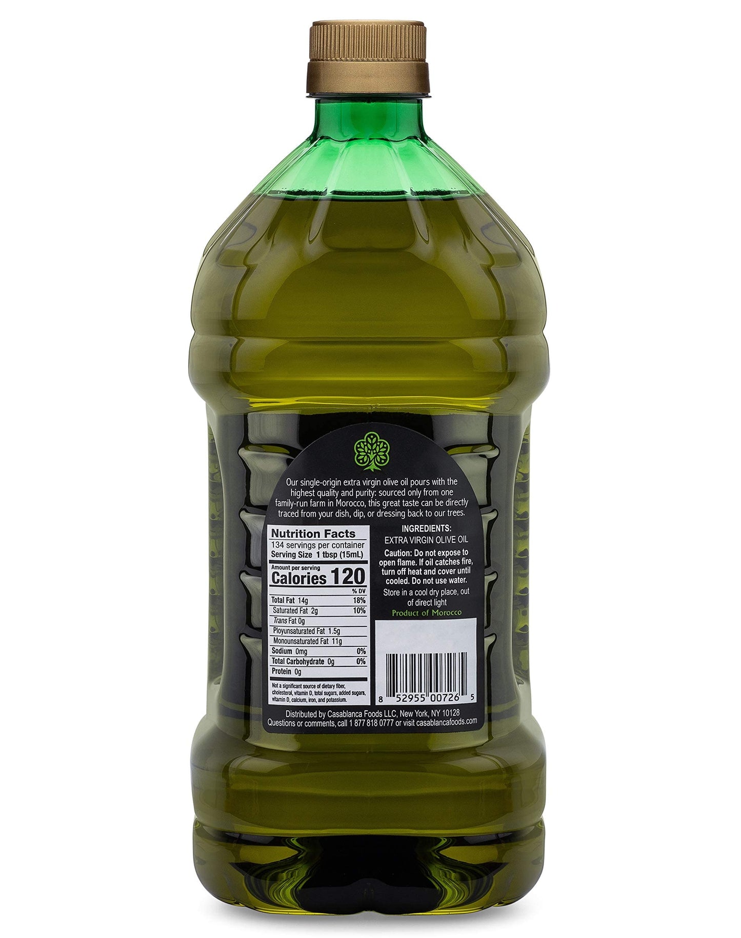 Mina Extra Virgin Olive Oil, Cold Extraction, Polyphenol Rich, 68 Fl Oz, Single Origin, Less than 0.2% Acidity
