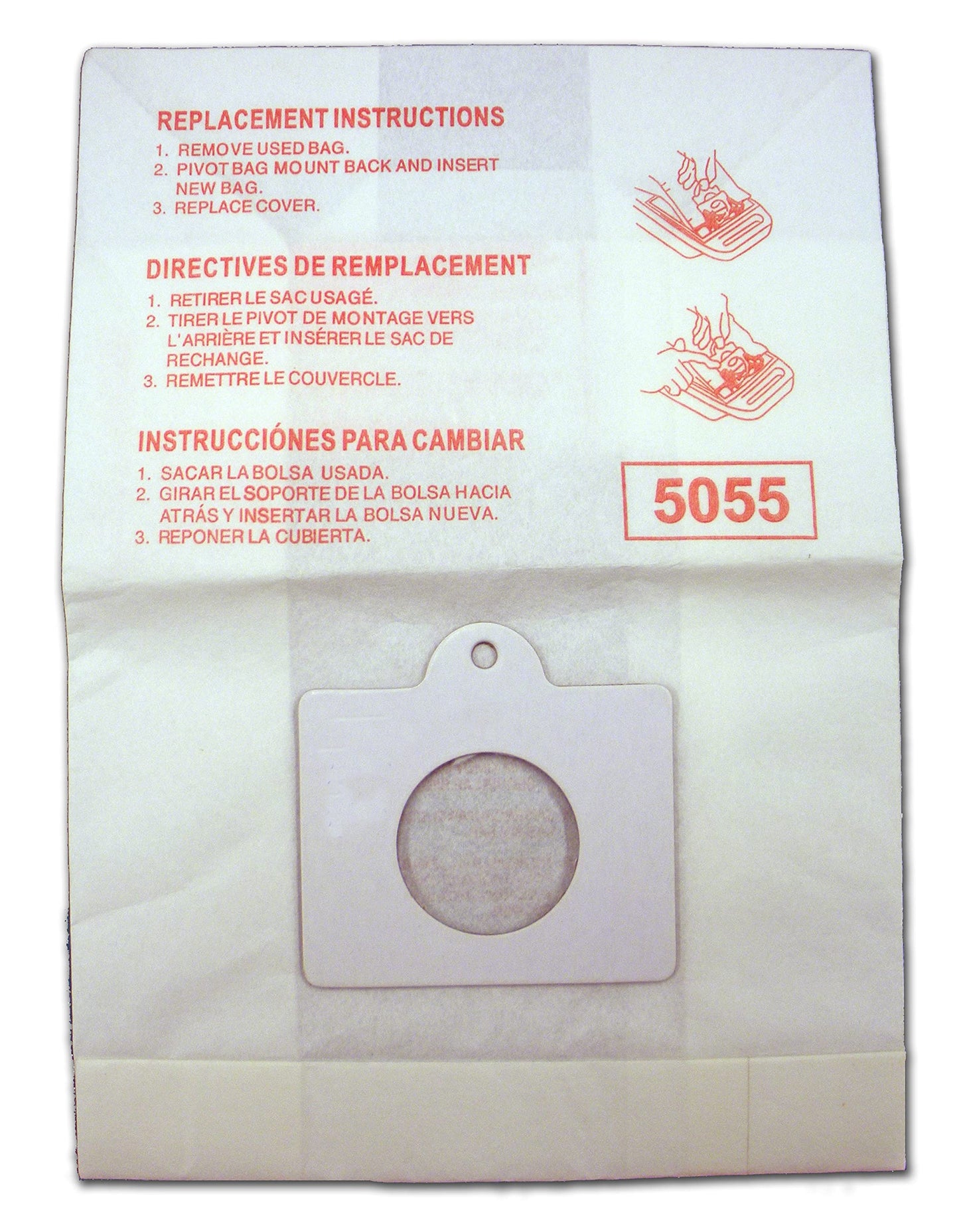 Envirocare Replacement Vacuum Cleaner Dust Bags Made To Fit Kenmore 5055 50558 Type C Sears Canisters 50104. 50012, Panasonic C-