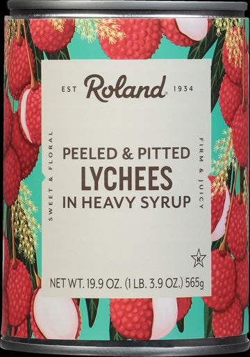 Roland Whole Lychees in Heavy Syrup (19.9 oz Cans) 2 Pack