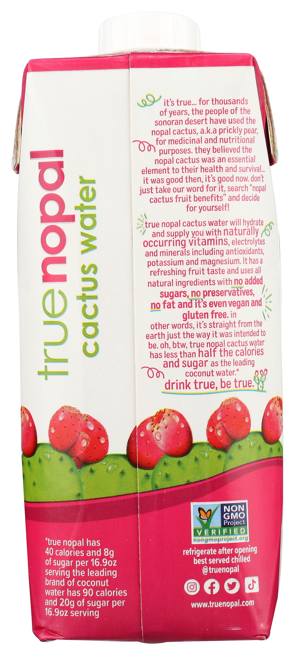 True Nopal Bev Cactus Water, 16.89 oz
