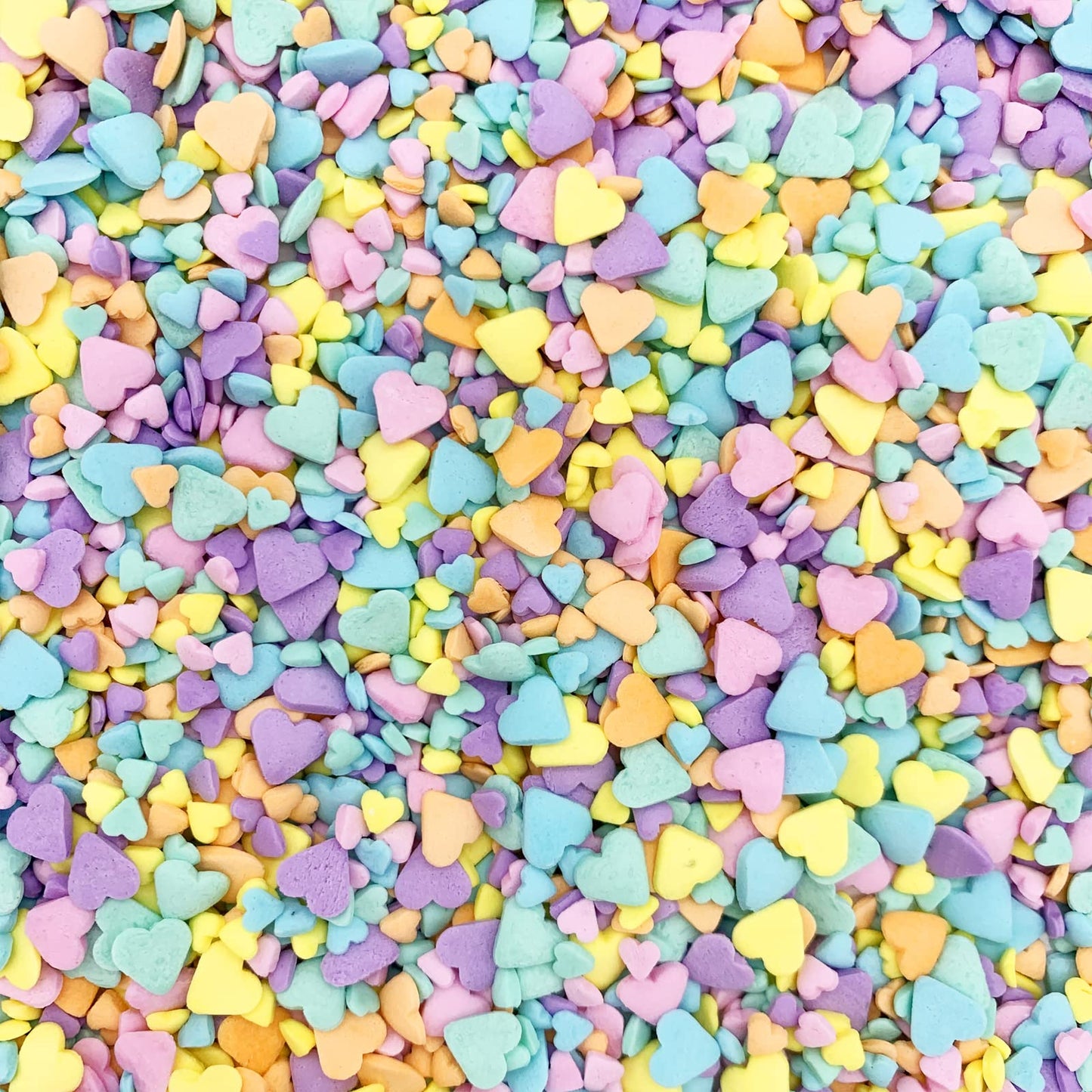 Valentines Sprinkles Edible Multicolor Hearts Sprinkles Purple and Yellow Mixed Cupcake Cake Decoration Cake Cookie IceCream Don