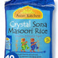 Asian Kitchen Crystal Sona Masoori Aged Rice 10-Pound Bag, 10lbs (4.54kg) Short Grain Rice ~ All Natural | Gluten Friendly | Veg