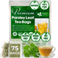 FRESHDRINKUS Parsley Leaf Tea Bags, 100% Natural, Vegan, 75 Count