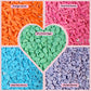 Confect Bunny Sprinkles | Pack Of 5 Orange, Silver And Sky Blue, Red Sprinkle I Birthday & Celebration Edible Sprinkles For Cake