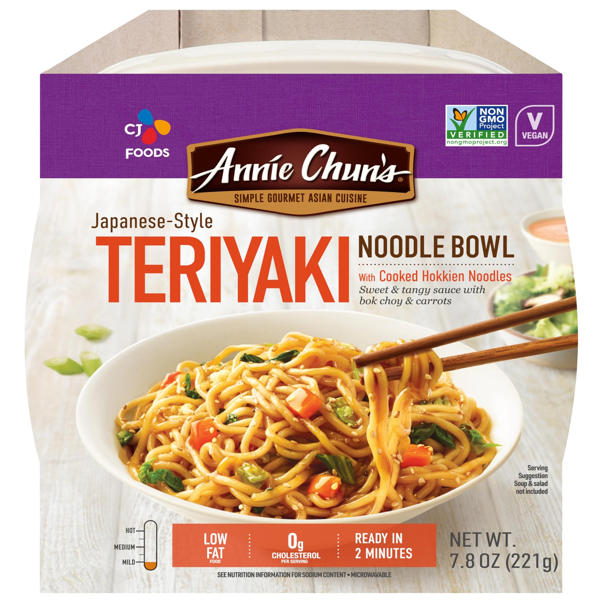 Annie Chuns Noodle Bowl, Japanese-Style Teriyaki, Non GMO, Vegan, 7.8 Oz (Pack of 6)