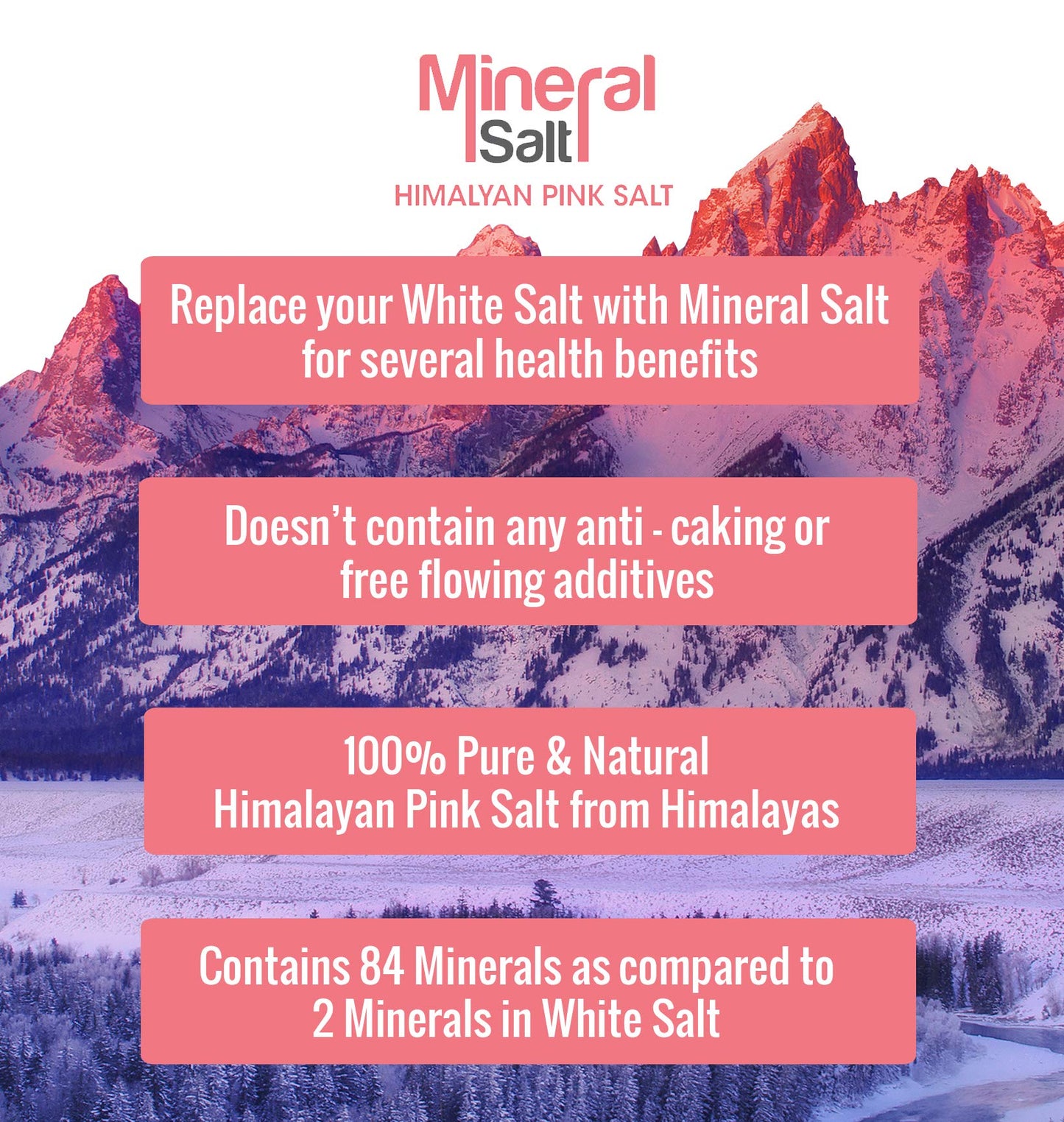 Nutroactive Mineralsalt Iodized Himalayan Pink Rock Salt Extra Fine Grain 1 Kg
