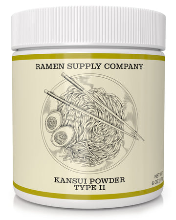 Ramen Supply Company Kansui Powder for Fresh Ramen Noodles - Potassium & Sodium Carbonate Blend - 6 Oz