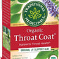 Traditional Medicinals Organic Throat Coat Herbal Tea - 16 Tea Bags - Case of 6