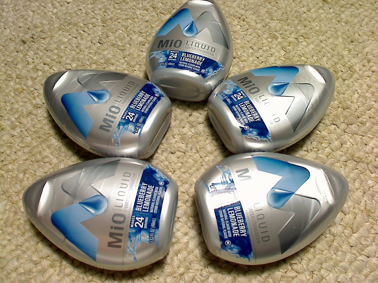 Mio Liquid Water Enhancer, Blueberry Lemonade, 1.62 Oz, 5-Pack