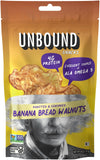 Unbound Snacks Flavored Nuts - Banana Bread Walnuts, 4 oz (Pack of 4) - Healthy Snacks, 4g Protein, 3g Sugar, High in Omega 3, G