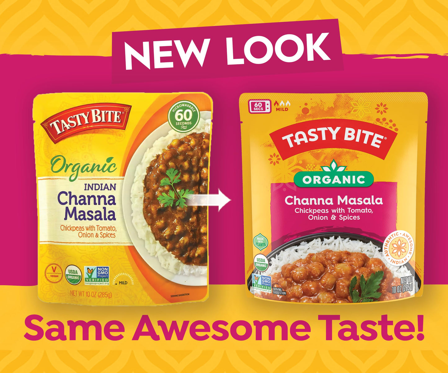 Tasty Bite Organic Channa Masala, 10 Ounce, Ready To Eat, Microwavable Entree, Vegan & Gluten Free