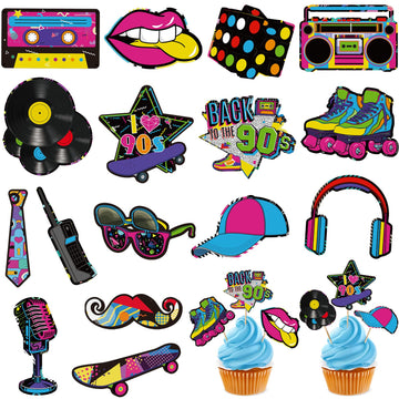 32 Pieces Cupcake Topper Theme Birthday Party Decorations For Adults Party Decorations Totally Party Supplies Diy Dessert Cupcak