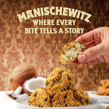 Manischewitz Cookies N' Cream Macaroons, 10Oz (2 Pack) | Coconut Macaroons | Resealable Bag | Dairy Free | Gluten Free Coconut C
