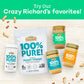 Crazy Richards 100% All-Natural Crunchy Vegan Peanut Butter with No Added Sugar and Non-GMO (16 Ounce, Pack of 6)